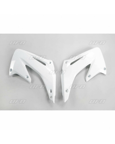 Ouies Radiateur Moto UFO Ouïes de radiateur UFO blanc Honda CR125R/250R