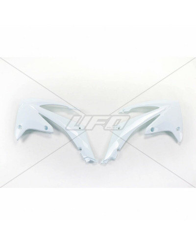 Ouies Radiateur Moto UFO Ouïes de radiateur UFO blanc Honda CRF250R/450R