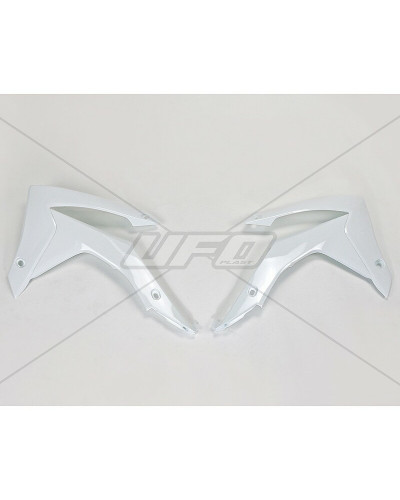 Ouies Radiateur Moto UFO Ouïes de radiateur UFO blanc Honda CRF250R/450R