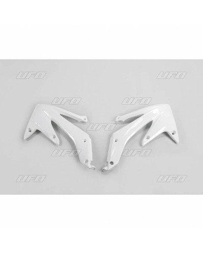 Ouies Radiateur Moto UFO Ouïes de radiateur UFO blanc Honda CRF450R