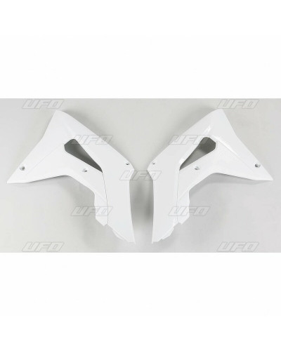 Ouies Radiateur Moto UFO Ouïes de radiateur UFO blanc Honda CRF450R
