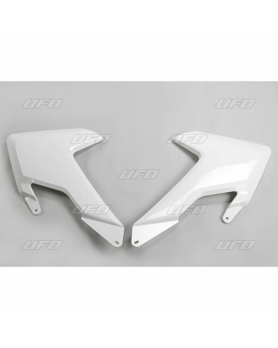 Ouies Radiateur Moto UFO Ouïes de radiateur UFO blanc Husqvarna FC