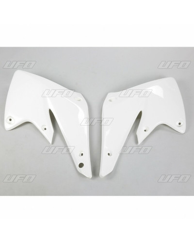 Ouies Radiateur Moto UFO Ouïes de radiateur UFO blanc Kawasaki KX250F