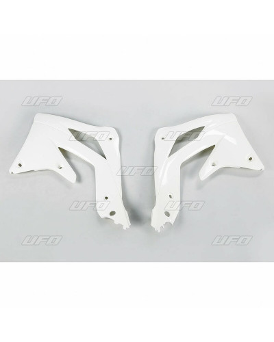 Ouies Radiateur Moto UFO Ouïes de radiateur UFO blanc Kawasaki KX450F