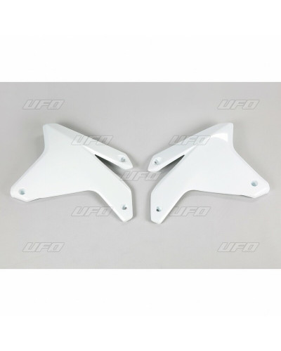 Ouies Radiateur Moto UFO Ouïes de radiateur UFO blanc Suzuki RM-Z450