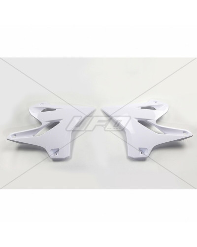 Ouies Radiateur Moto UFO Ouïes de radiateur UFO blanc Yamaha YZ125/250