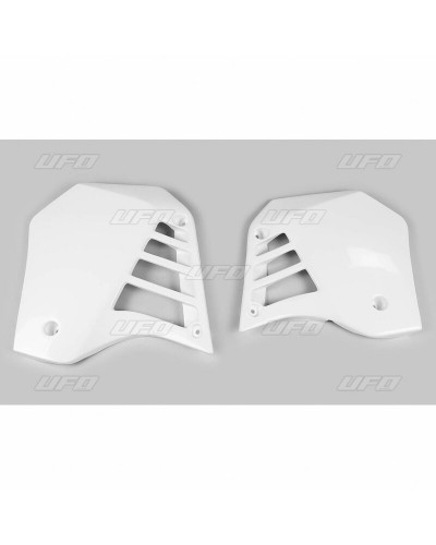 Ouies Radiateur Moto UFO Ouïes de radiateur UFO blanc Yamaha YZ125