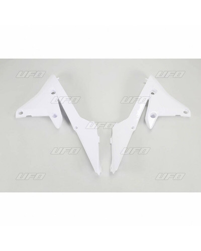 Ouies Radiateur Moto UFO Ouïes de radiateur UFO blanc Yamaha YZ250F/450F