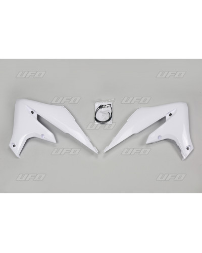 Ouies Radiateur Moto UFO Ouïes de radiateur UFO blanc Yamaha YZ450F