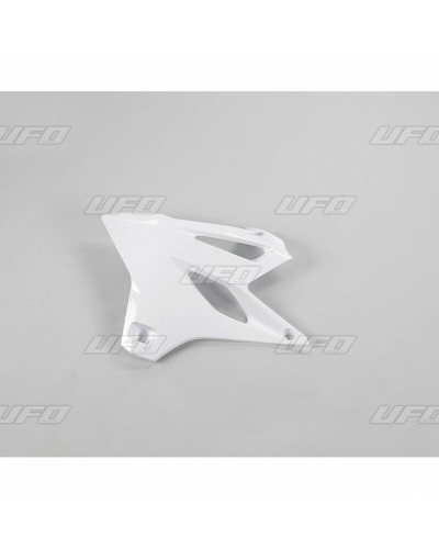 Ouies Radiateur Moto UFO Ouïes de radiateur UFO blanc Yamaha YZ85