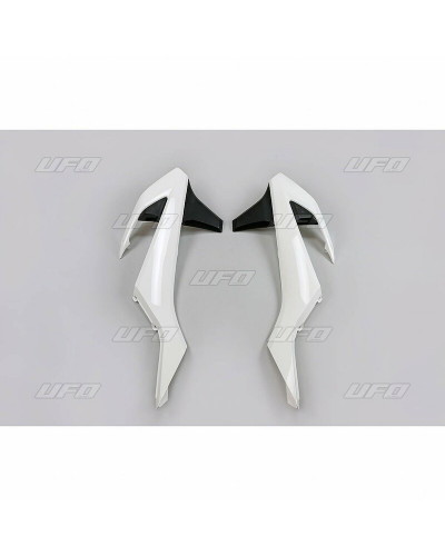 Ouies Radiateur Moto UFO Ouïes de radiateur UFO couleur origine 2017 blanc/noir KTM SX/SX-F