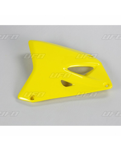 Ouies Radiateur Moto UFO Ouïes de radiateur UFO jaune Suzuki RM85