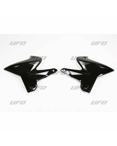 Ouies Radiateur Moto UFO Ouïes de radiateur UFO noir Yamaha YZ125/250