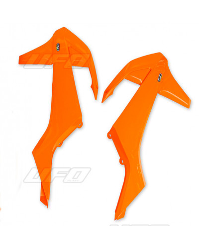 Ouies Radiateur Moto UFO Ouïes de radiateur UFO orange fluo KTM SX/SX-F