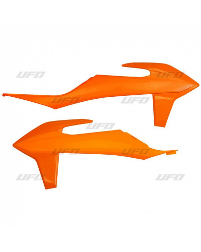 Ouies Radiateur Moto UFO Ouïes de radiateur UFO orange fluo KTM SX/SX-F