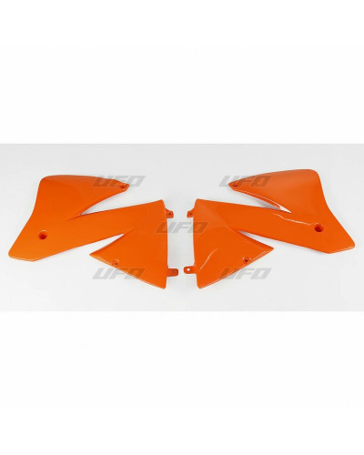 Ouies Radiateur Moto UFO Ouïes de radiateur UFO orange KTM EXC