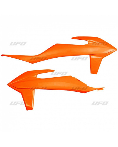 Ouies Radiateur Moto UFO Ouïes de radiateur UFO orange KTM SX/SX-F
