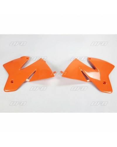 Ouies Radiateur Moto UFO Ouïes de radiateur UFO orange KTM