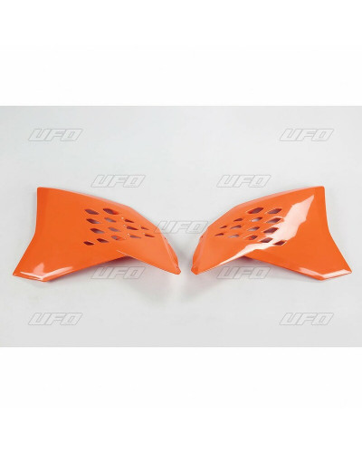 Ouies Radiateur Moto UFO Ouïes de radiateur UFO orange KTM