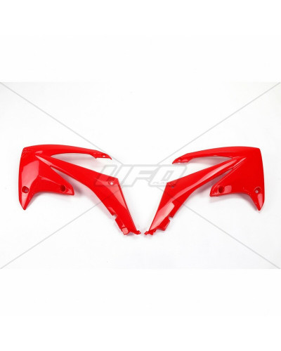 Ouies Radiateur Moto UFO Ouïes de radiateur UFO rouge Honda CRF250R/450R