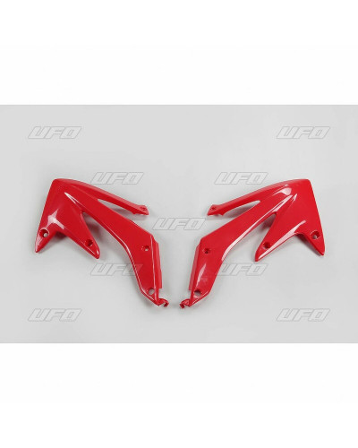 Ouies Radiateur Moto UFO Ouïes de radiateur UFO rouge Honda CRF450R