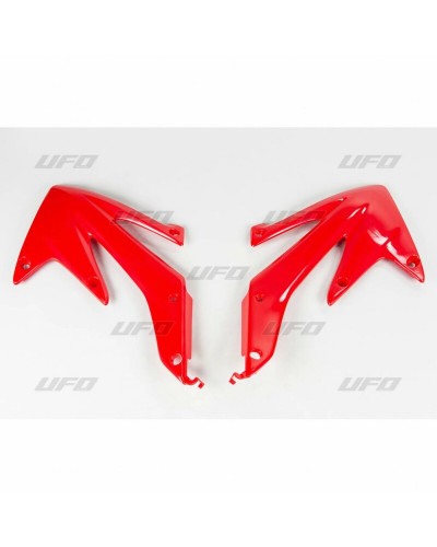 Ouies Radiateur Moto UFO Ouïes de radiateur UFO rouge Honda CRF450X