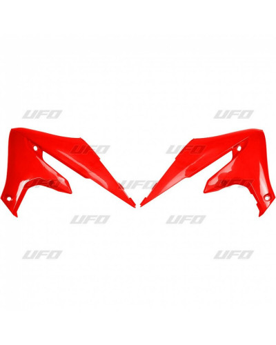 Ouies Radiateur Moto UFO Ouies de radiateurs UFO rouge Yamaha YZ250/450F