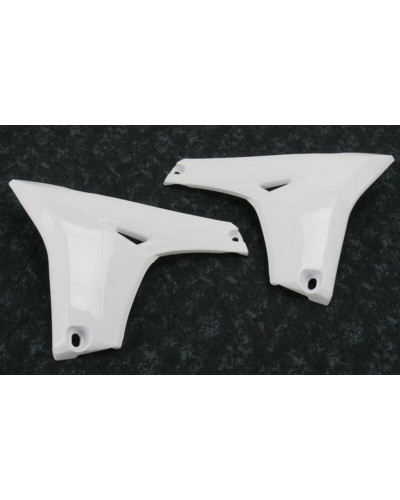 Ouies Radiateur Moto UFO Ouïes inférieur de radiateur UFO blanc Yamaha YZF450