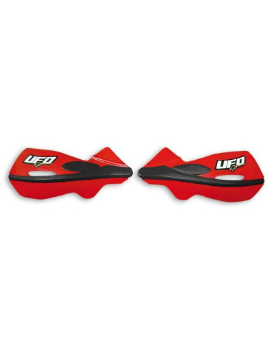 Protège Main Moto UFO Paire de coques de rechanges UFO de protèges-mains Patrol rouge / blanc - 78069731