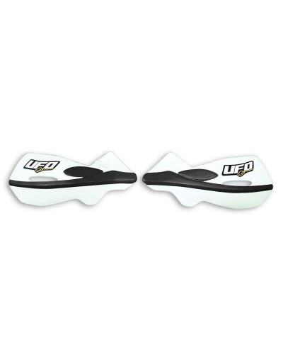 Protège Main Moto UFO Pièce détachée - Coques de rechanges de protège-mains UFO Patrol blanc / noir - 78069710