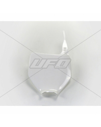 Plaque Course Moto UFO Plaque numéro frontale UFO blanc Kawasaki KX125/250