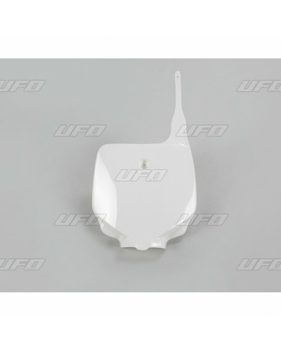 Plaque Course Moto UFO Plaque numéro frontale UFO blanc Kawasaki
