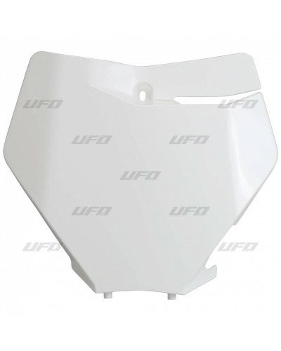 Plaque Course Moto UFO Plaque numéro frontale UFO blanc KTM SX/SX-F