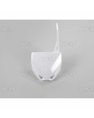 Plaque Course Moto UFO Plaque numéro frontale UFO blanc Yamaha YZ85