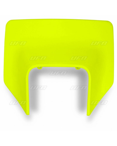 Plaque Course Moto UFO Plaque numéro frontale UFO Husqvarna jaune fluo