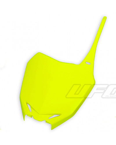 Plaque Course Moto UFO Plaque numéro frontale UFO jaune fluo Suzuki RM-Z250