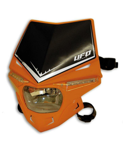Plaque Phare Moto UFO Plaque phare UFO Stealth orange