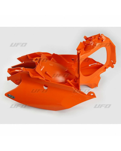 Plaque Course Moto UFO Plaques latérales + cache boîte à air UFO orange KTM