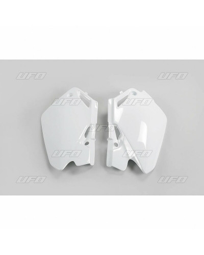 Plaque Course Moto UFO Plaques latérales UFO blanc Honda CR85R/85RB