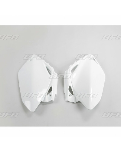 Plaque Course Moto UFO Plaques latérales UFO blanc Honda CRF450R