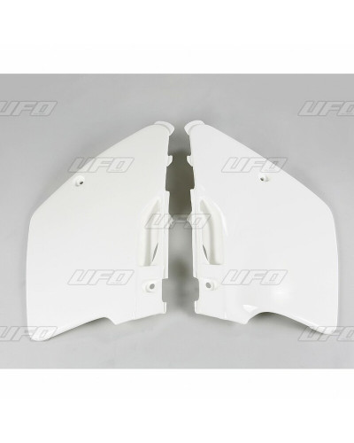 Plaque Course Moto UFO Plaques latérales UFO blanc Kawasaki KX125/250