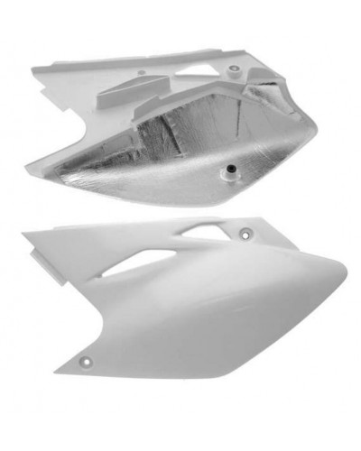 Plaque Course Moto UFO Plaques latérales UFO blanc Kawasaki KX450F