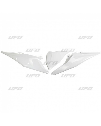 Plaque Course Moto UFO Plaques latérales UFO blanc KTM EXC/SX/EXC-F/SX-F