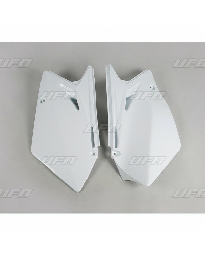 Plaque Course Moto UFO Plaques latérales UFO blanc Suzuki RM-Z450