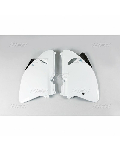 Plaque Course Moto UFO Plaques latérales UFO blanc Suzuki RM125/250