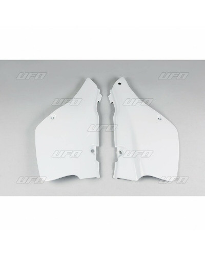 Plaque Course Moto UFO Plaques latérales UFO blanc Suzuki RM250