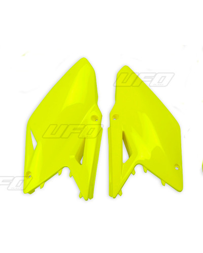 Plaque Course Moto UFO Plaques latérales UFO jaune fluo Suzuki RM-Z450