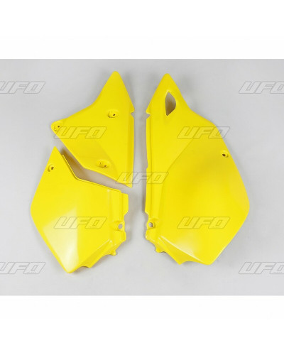 Plaque Course Moto UFO Plaques latérales UFO jaune Suzuki DR-Z400E