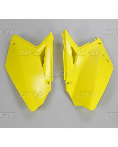 Plaque Course Moto UFO Plaques latérales UFO jaune Suzuki RM-Z250