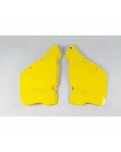 Plaque Course Moto UFO Plaques latérales UFO jaune Suzuki RM125